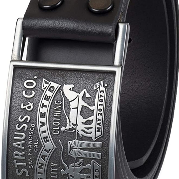 Levis Levi Strauss leather belt & belt buckle avail.Please ask if size available - Picture 6 of 7